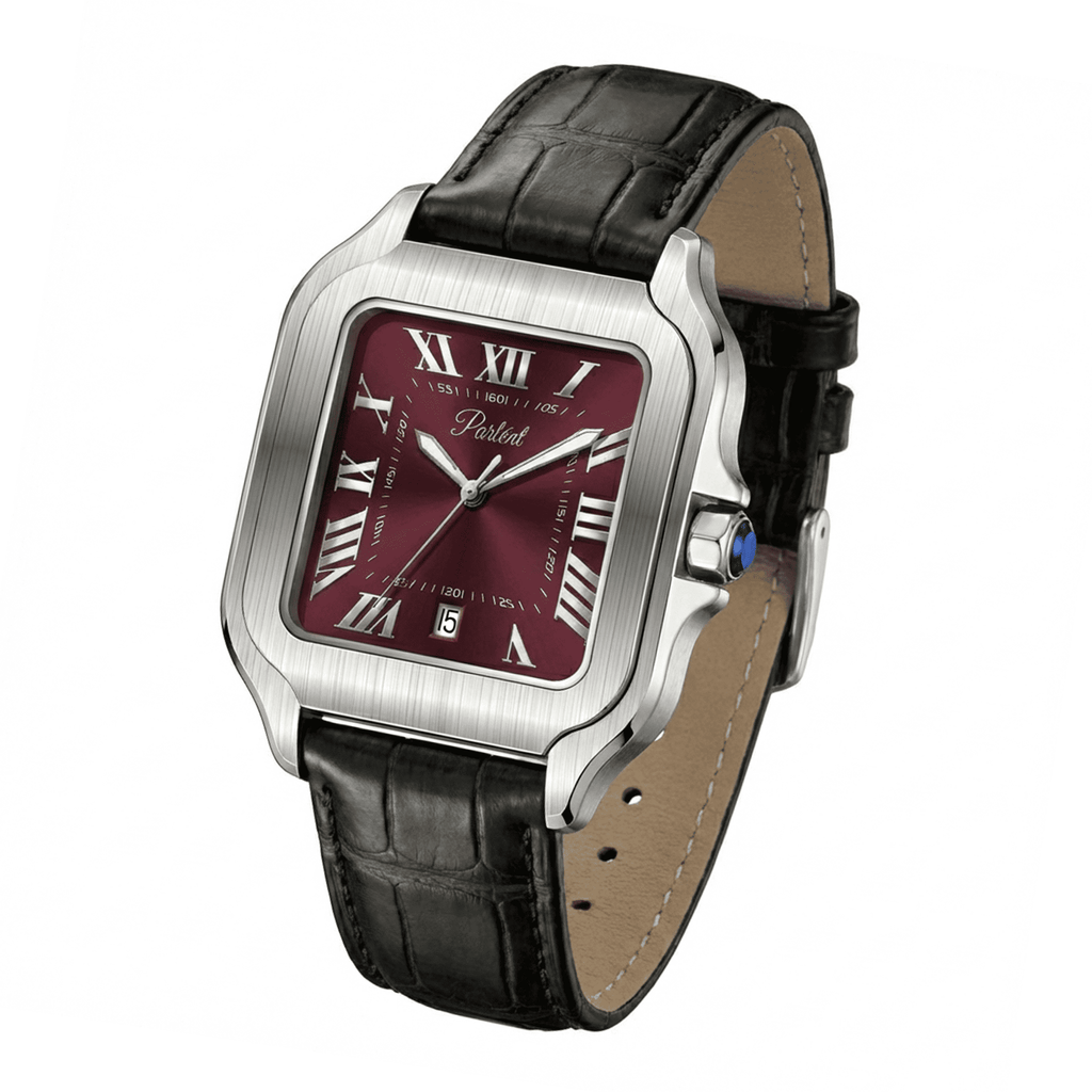 Parlent Portico - Jam Tangan Pria 36.50mm, Miyota Japan Quartz Movement, Waterproof 3ATM (30M), Stainless Steel
