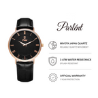 Parlent Louis Femme - Jam Tangan Wanita 36mm, Japan Quartz Movement, Waterproof 3ATM (30M), Stainless Steel
