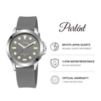 Parlent Neo - Jam Tangan Pria 40mm, Japan Quartz Movement, Waterproof 3ATM (30M), Stainless Steel