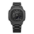Parlent Gallant Hybrid Steel - Jam Tangan Pria 42mm, Miyota Japan Quartz Movement, Waterproof 5ATM (50M), Stainless Steel