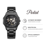 Parlent Gallant Phantom Steel Femme - Jam Tangan Wanita 34mm, Automatic Movement, Waterproof 5ATM (50M), Stainless Steel
