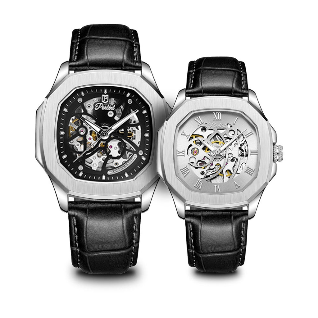 Parlent Couple Gallant Prime & Gallant Femme - Jam Tangan Couple 42mm & 36mm, Automatic Movement, Waterproof 5ATM (50M), Stainless Steel