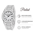 Parlent Palladium Sketch - Jam Tangan Pria 40mm, Miyota Japan Quartz Movement, Waterproof 3ATM (30M), Polycarbonate