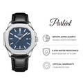 Parlent Phoenix - Jam Tangan Pria 42mm, Miyota Japan Quartz Movement, Waterproof 5ATM (50M), Stainless Steel