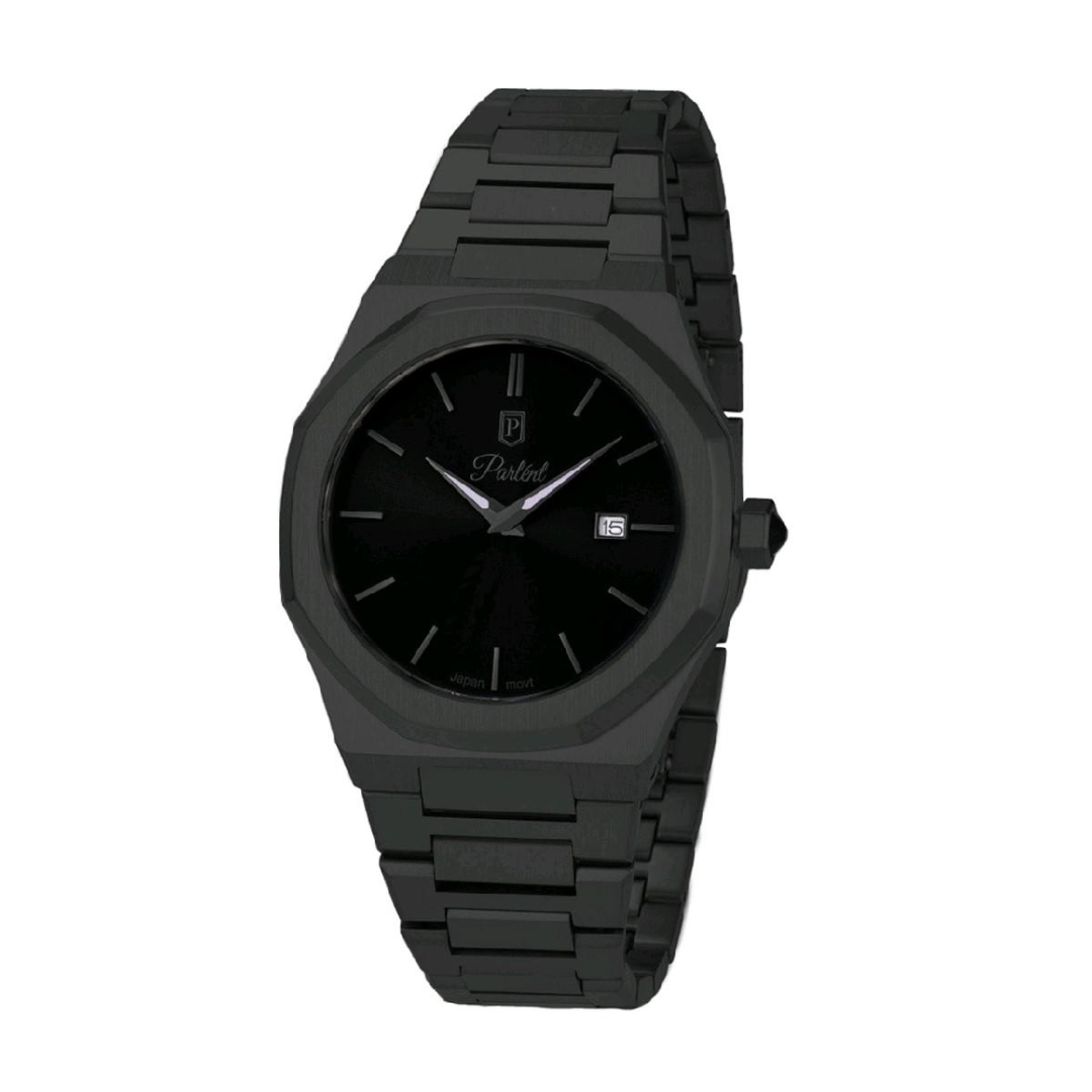 Parlent Palladium Femme Steel - Jam Tangan Wanita 34mm, Miyota Japan Quartz Movement, Waterproof 10ATM (100M), Stainless Steel