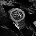 Parlent Gallant Phantom Steel - Jam Tangan Pria 42mm, Automatic Movement, Waterproof 5ATM (50M), Stainless Steel