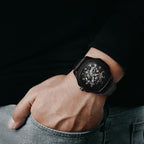 Parlent Gallant Vortex - Jam Tangan Pria 42mm, Automatic Movement, Waterproof 5ATM (50M), Stainless Steel