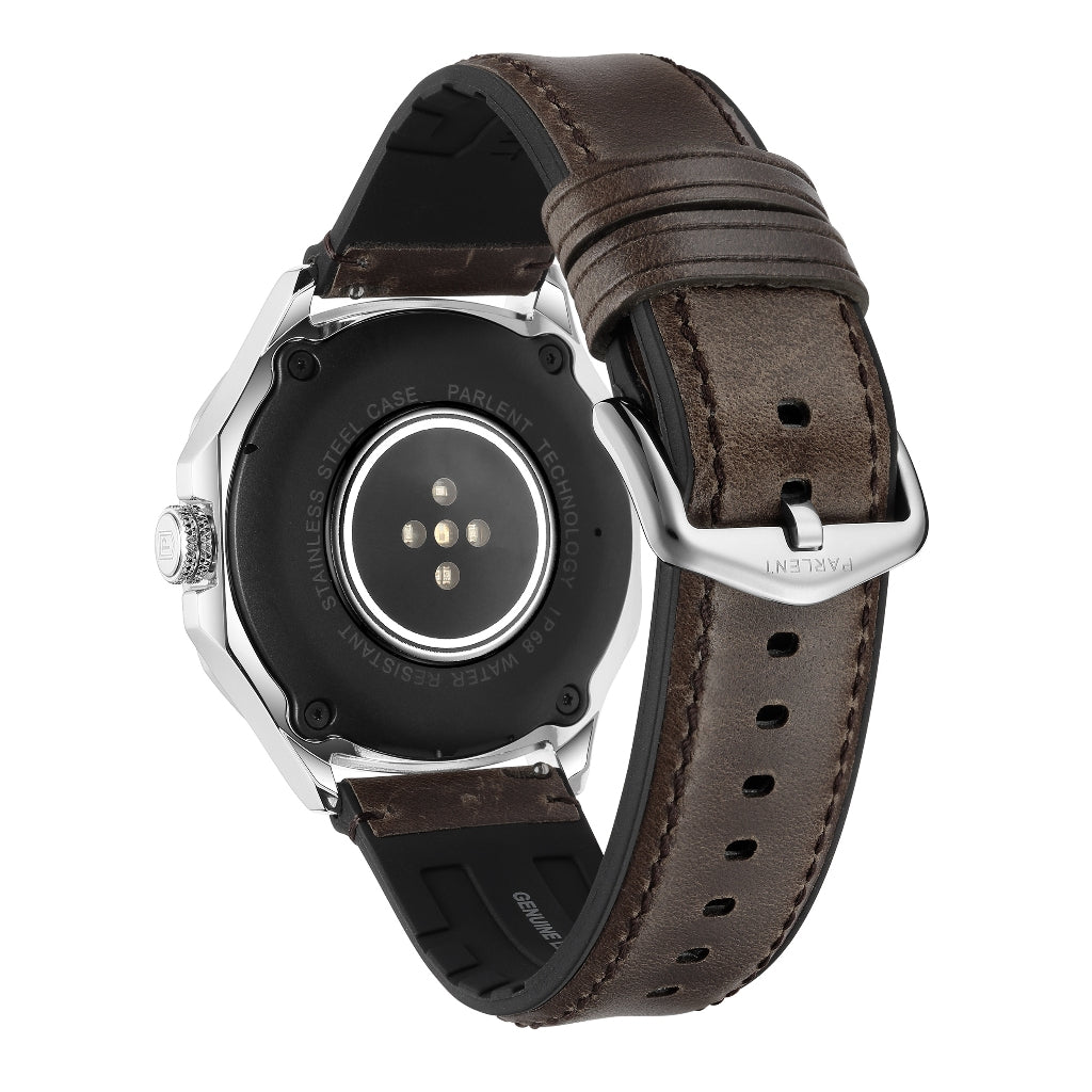 Parlent Gallant Active - Smartwatch Pria 42mm, Stainless Steel