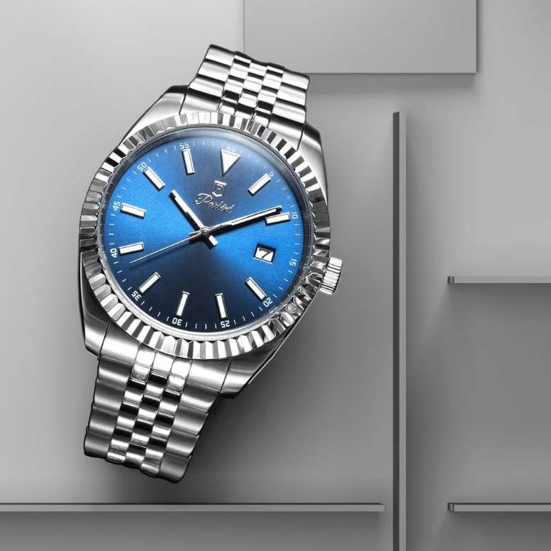 Parlent Imperial - Jam Tangan Pria 40mm, Miyota Japan Quartz Movement, Waterproof 5ATM (50M), Stainless Steel