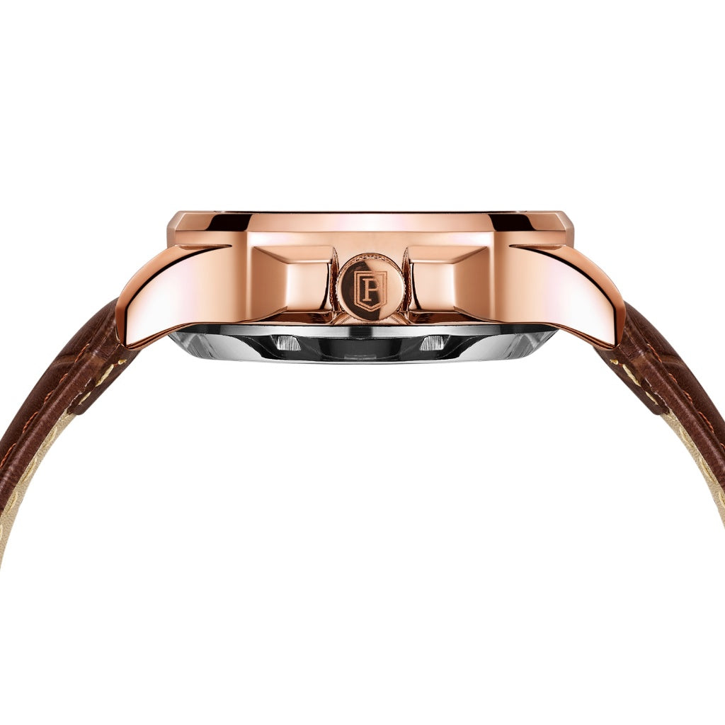 Parlent Gallant Vortex Edge - Jam Tangan Pria 42mm, Automatic Movement, Waterproof 5ATM (50M), Stainless Steel