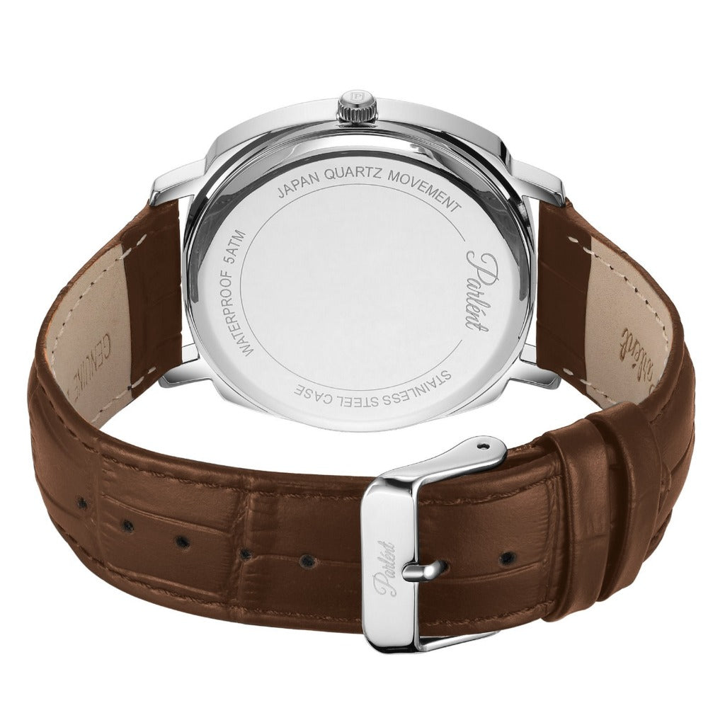Parlent Rex - Jam Tangan Pria 40mm, Miyota Japan Quartz Movement, Waterproof 3ATM (30M), Stainless Steel