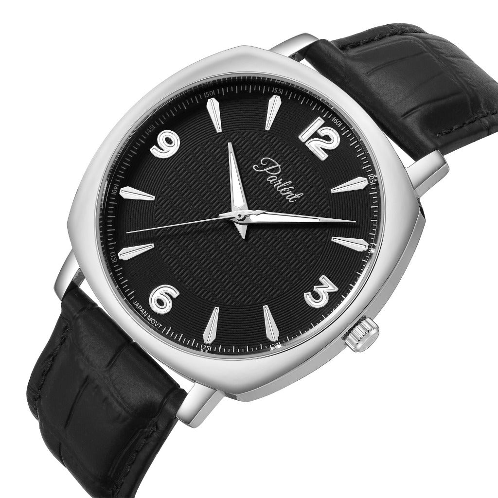 Parlent Rex - Jam Tangan Pria 40mm, Miyota Japan Quartz Movement, Waterproof 3ATM (30M), Stainless Steel