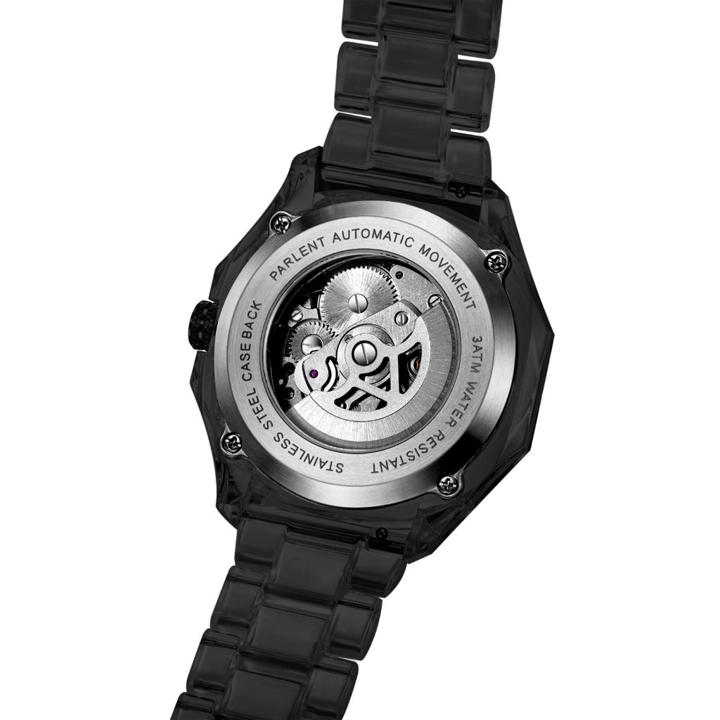 Parlent Gallant Lite Glacier - Jam Tangan Pria 42mm, Automatic Movement, Waterproof 3ATM (30M), Polycarbonate