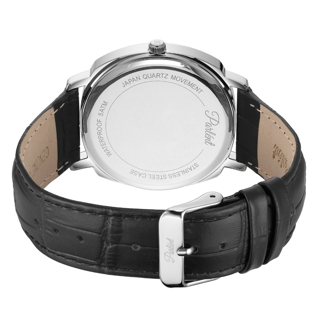 Parlent Uno - Jam Tangan Pria 40mm, Miyota Japan Quartz Movement, Waterproof 3ATM (30M), Stainless Steel
