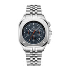 Parlent Sentinel - Jam Tangan Pria 42mm, Seiko Japan VD53 Quartz Movement, Waterproof 5ATM (50M), Stainless Steel