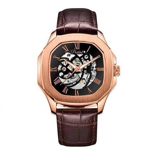 Parlent Gallant Vortex - Jam Tangan Pria 42mm, Automatic Movement, Waterproof 5ATM (50M), Stainless Steel