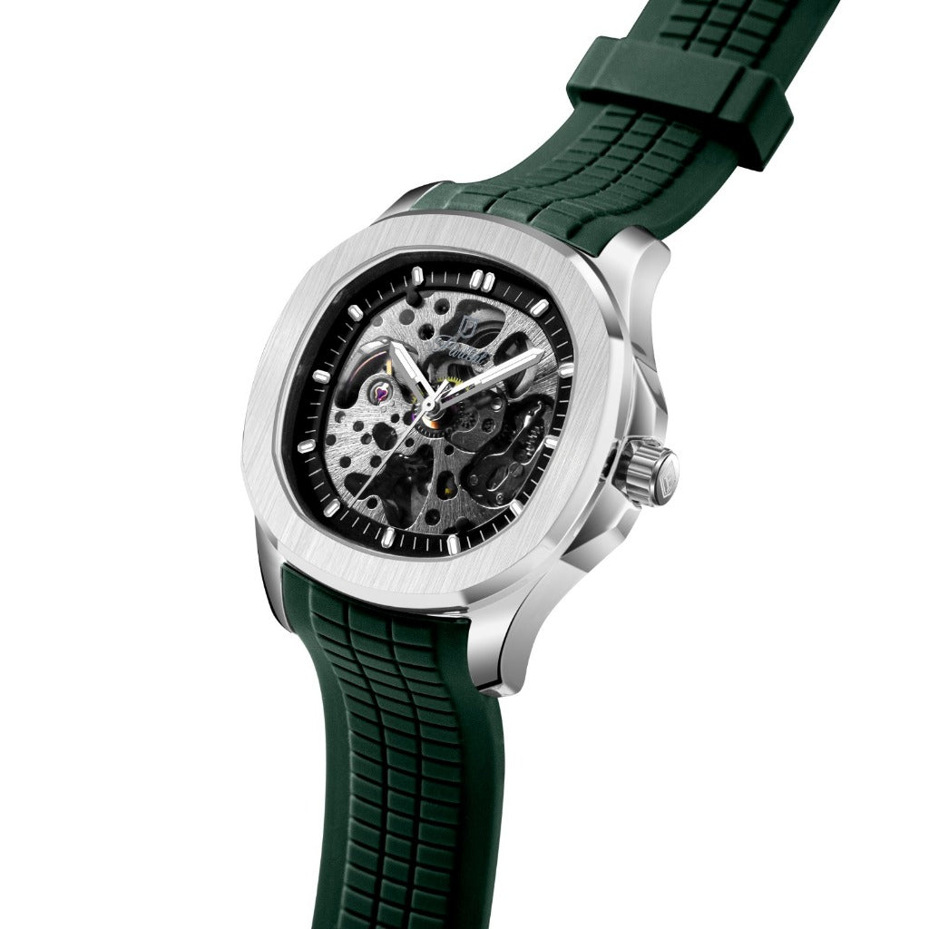 Parlent Radiant Automatic - Jam Tangan Pria 41mm, Automatic Movement, Waterproof 5ATM (50M), Stainless Steel