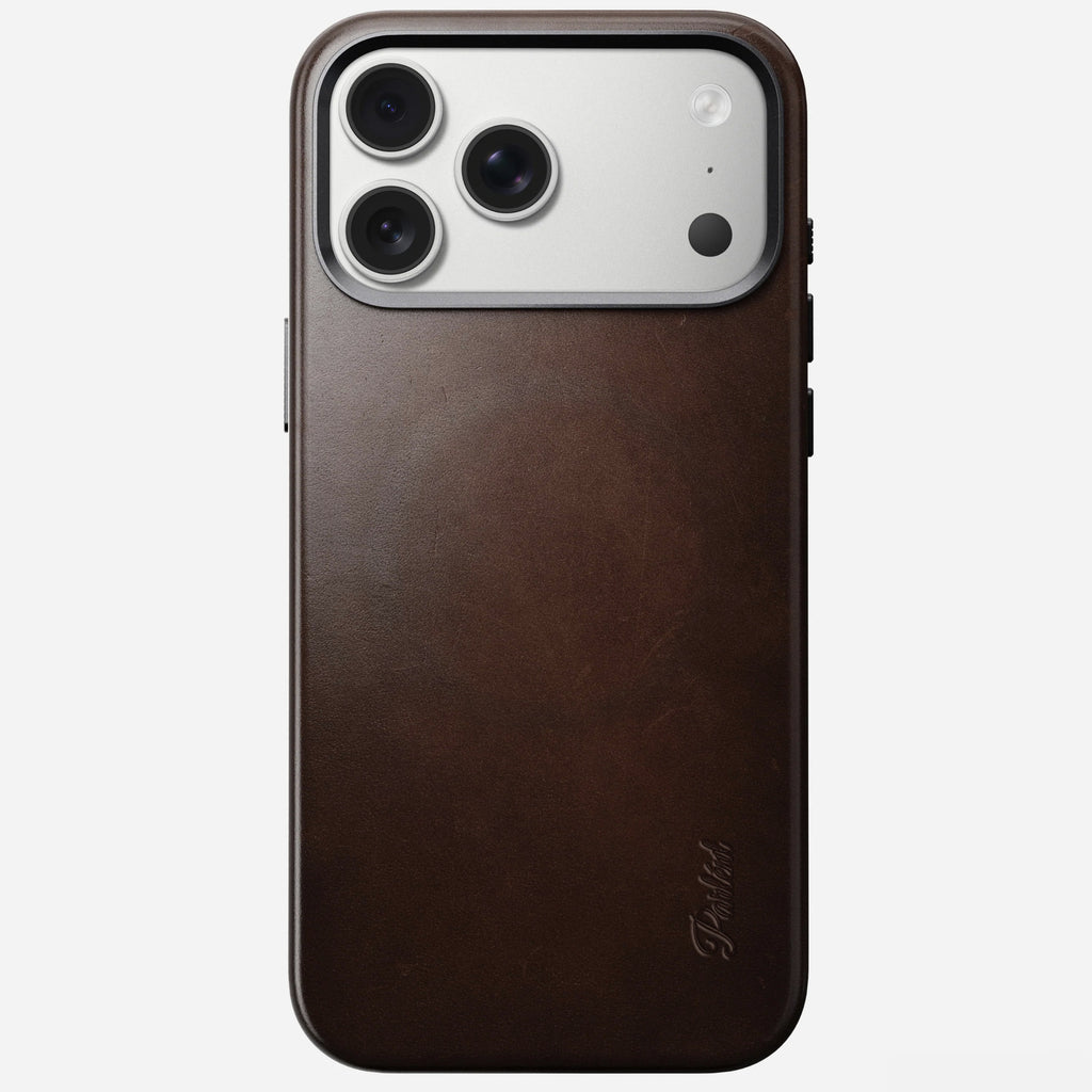 Parlent iPhone Case – Full Grain Leather Patina, MagSafe, Camera Control button