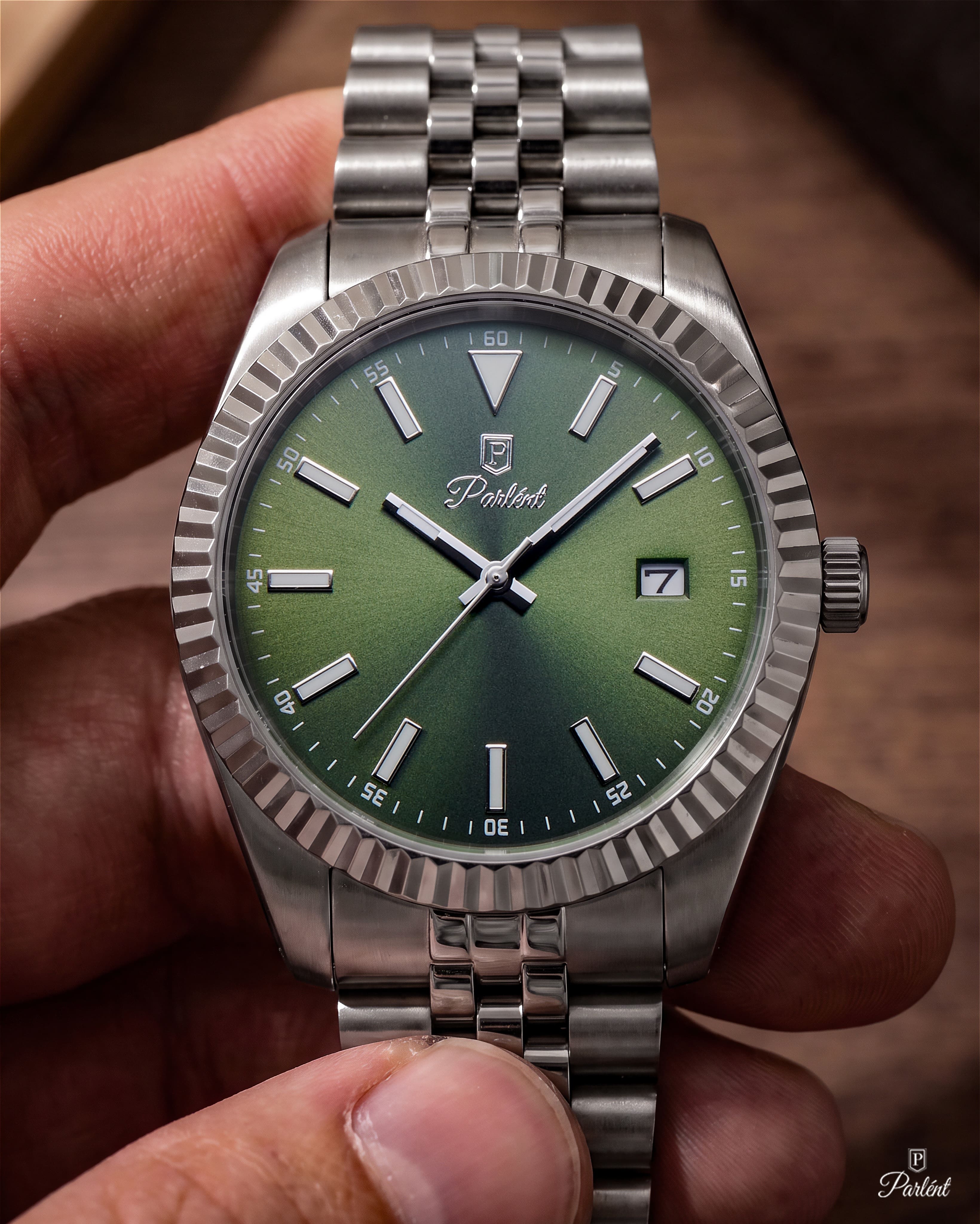 Parlent Imperial - Jam Tangan Pria 40mm, Miyota Japan Quartz Movement, Waterproof 5ATM (50M), Stainless Steel