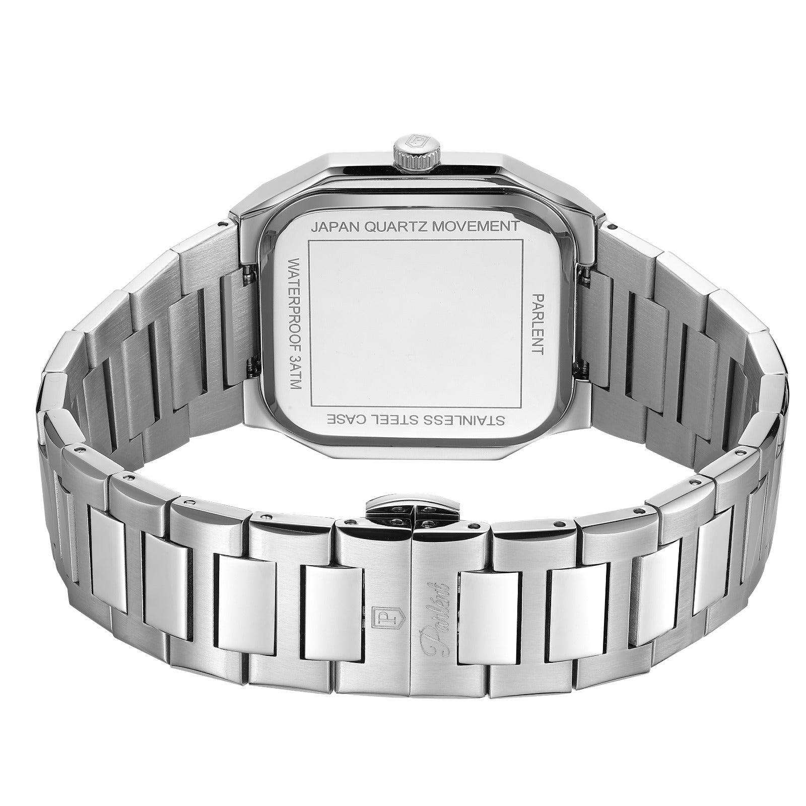 Parlent Milano - Jam Tangan Pria 40mm, Miyota Japan Quartz Movement, Waterproof 3ATM (30M), Stainless Steel