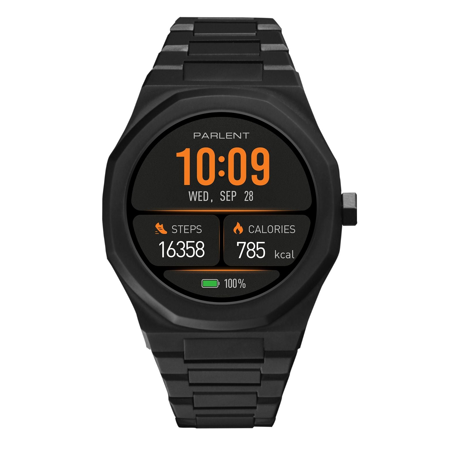 Parlent Palladium Active 2.0 - Smartwatch Pria 40mm, Waterproof 3ATM (30M), Stainless Steel